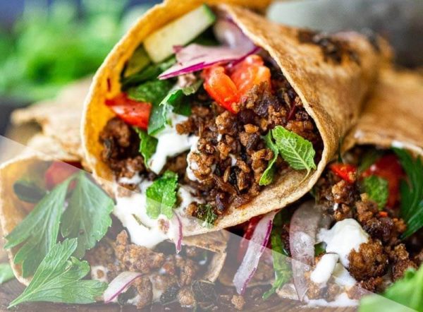 Lamb Beef gyro  Wrap for 5 ppl