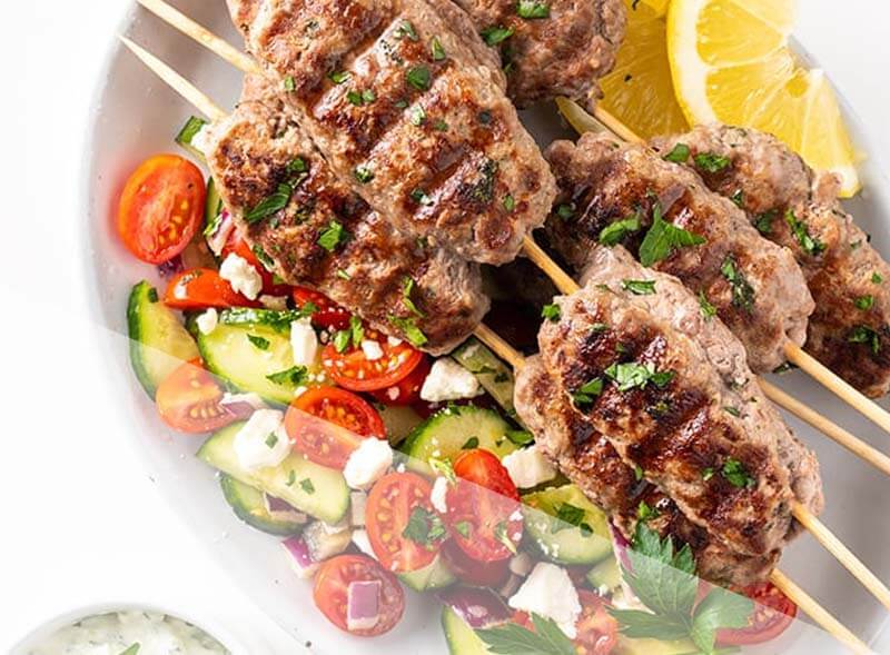 Lomb Sish Kebab Plate